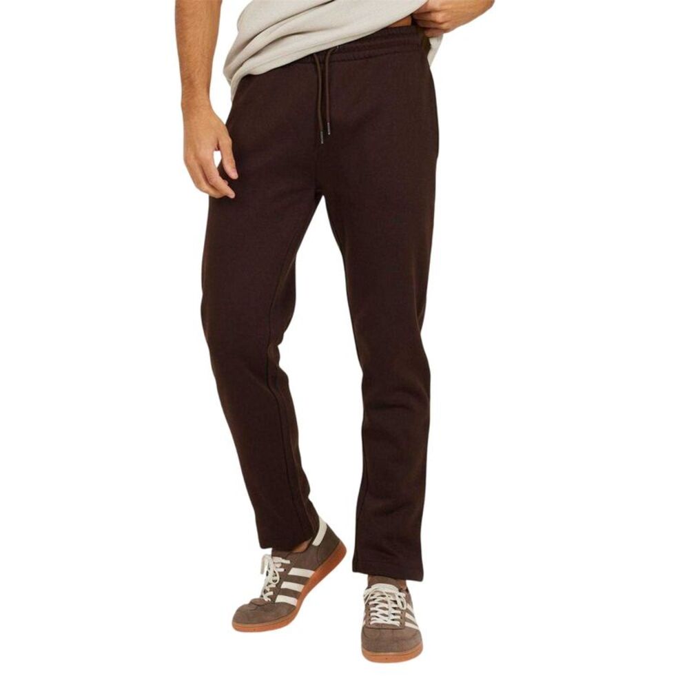Brave Soul Mens Fleece Open Hem Straight Leg Sweatpants / Chocolate